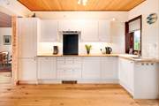 The large, airy kitchen has all the holiday chef needs.