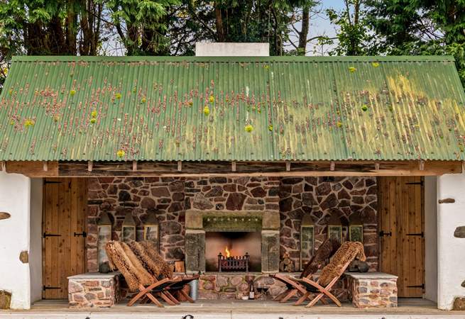 What a great place to relax after a dip in the pool.