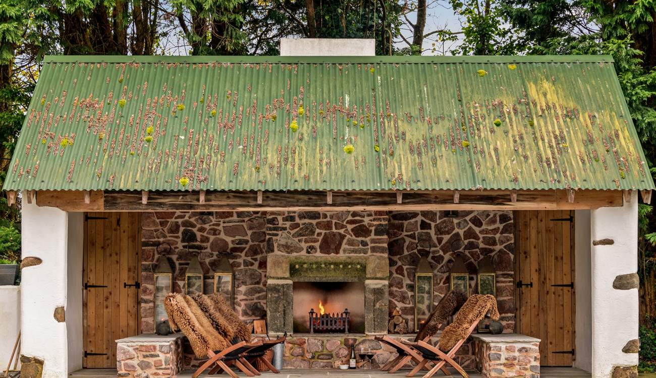 What a great place to relax after a dip in the pool.