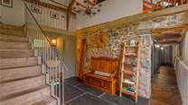 The bedrooms are all found on the ground floor.