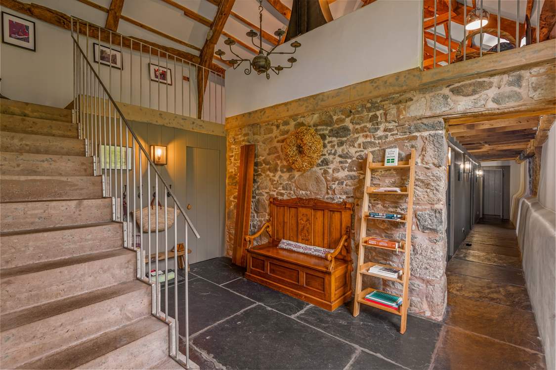 The bedrooms are all found on the ground floor.
