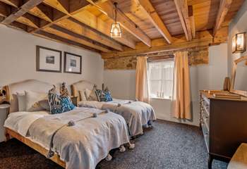 Bedroom three is this picture-perfect twin room.