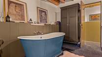 Bedroom one also has an en suite WC and wash-basin tucked away.