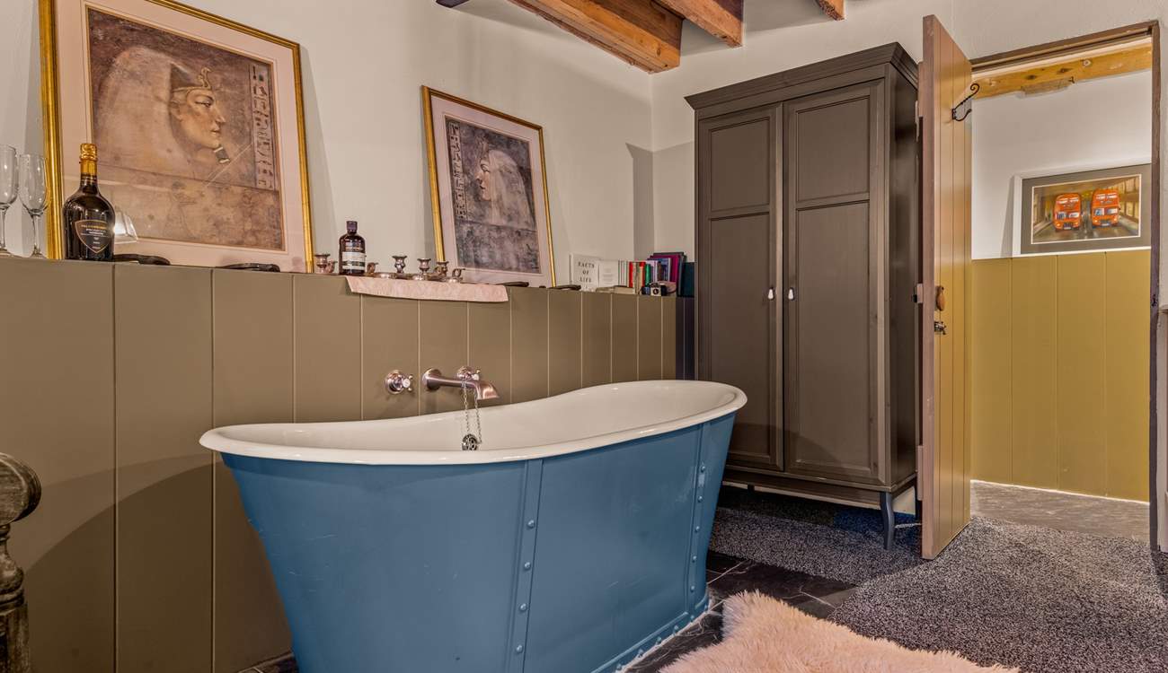 Bedroom one also has an en suite WC and wash-basin tucked away.