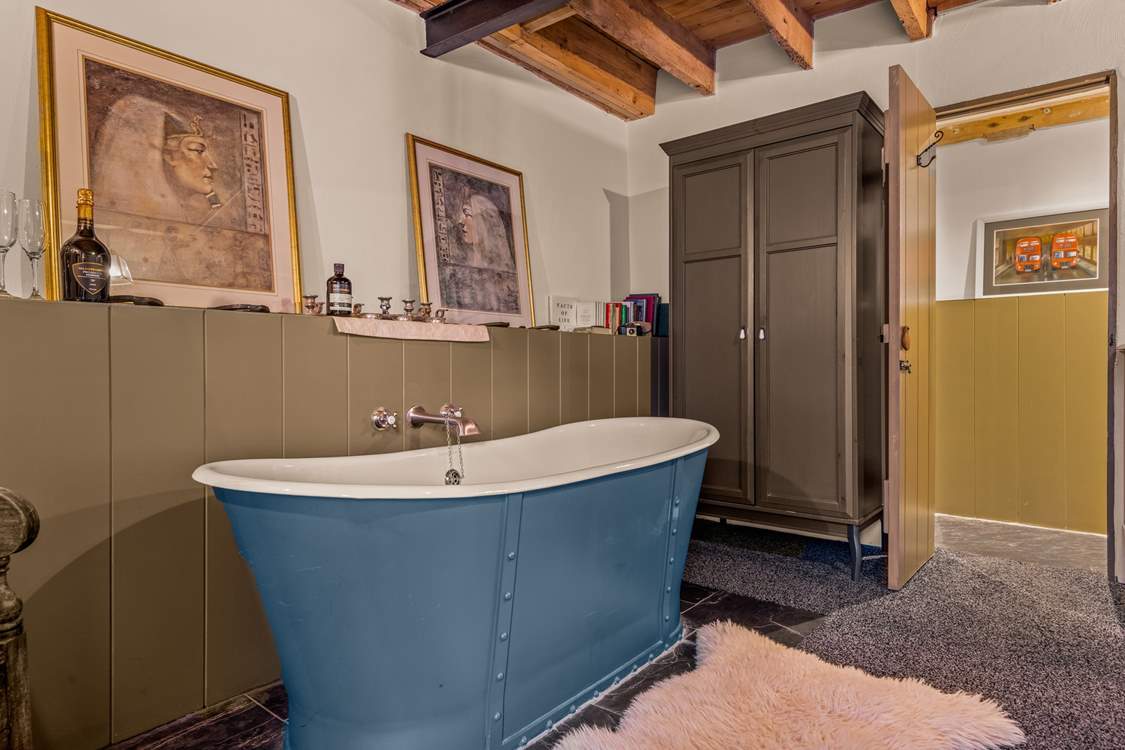 Bedroom one also has an en suite WC and wash-basin tucked away.