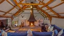 And relax in this beautiful living area. Cosying up in front of the fire on a winter's day is such bliss.
