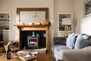 Enjoy the warmth of the wood-burner.