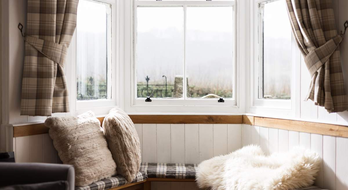 Relax on the window seat looking over the moors.