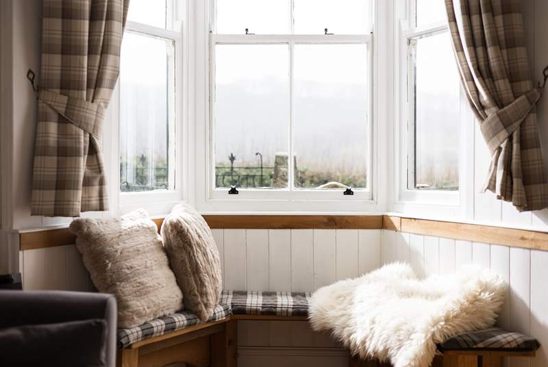 Relax on the window seat looking over the moors.