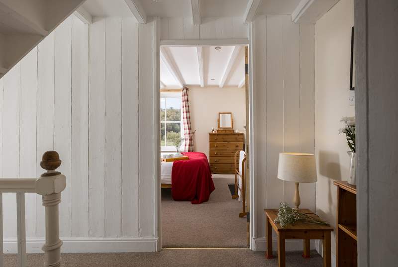 Admire the original beams and panelling.