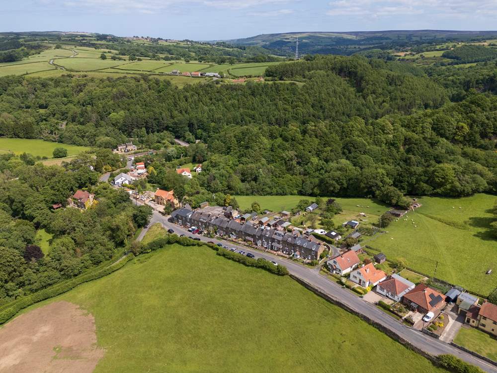 The rolling hills of the North York Moors National Park.