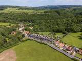 The rolling hills of the North York Moors National Park.