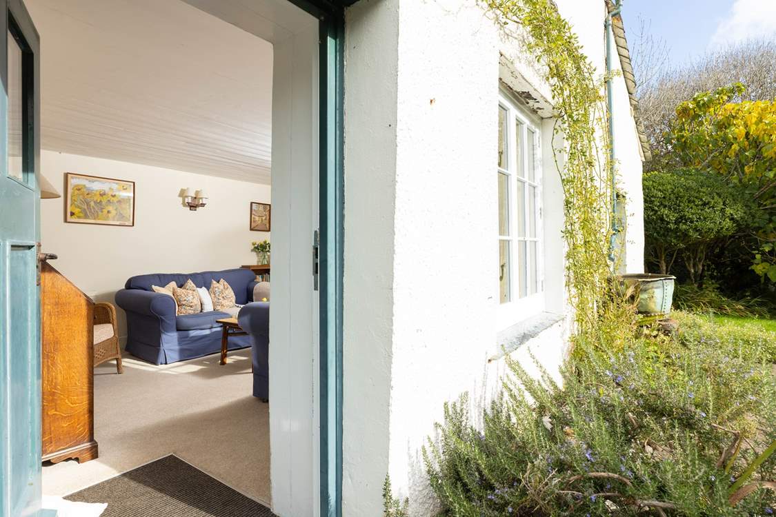 One of the front doors that opens on to the front garden and traditional cobble path.