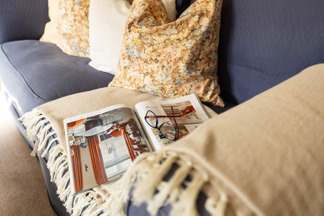 Snuggle in and take time out to enjoy a read.