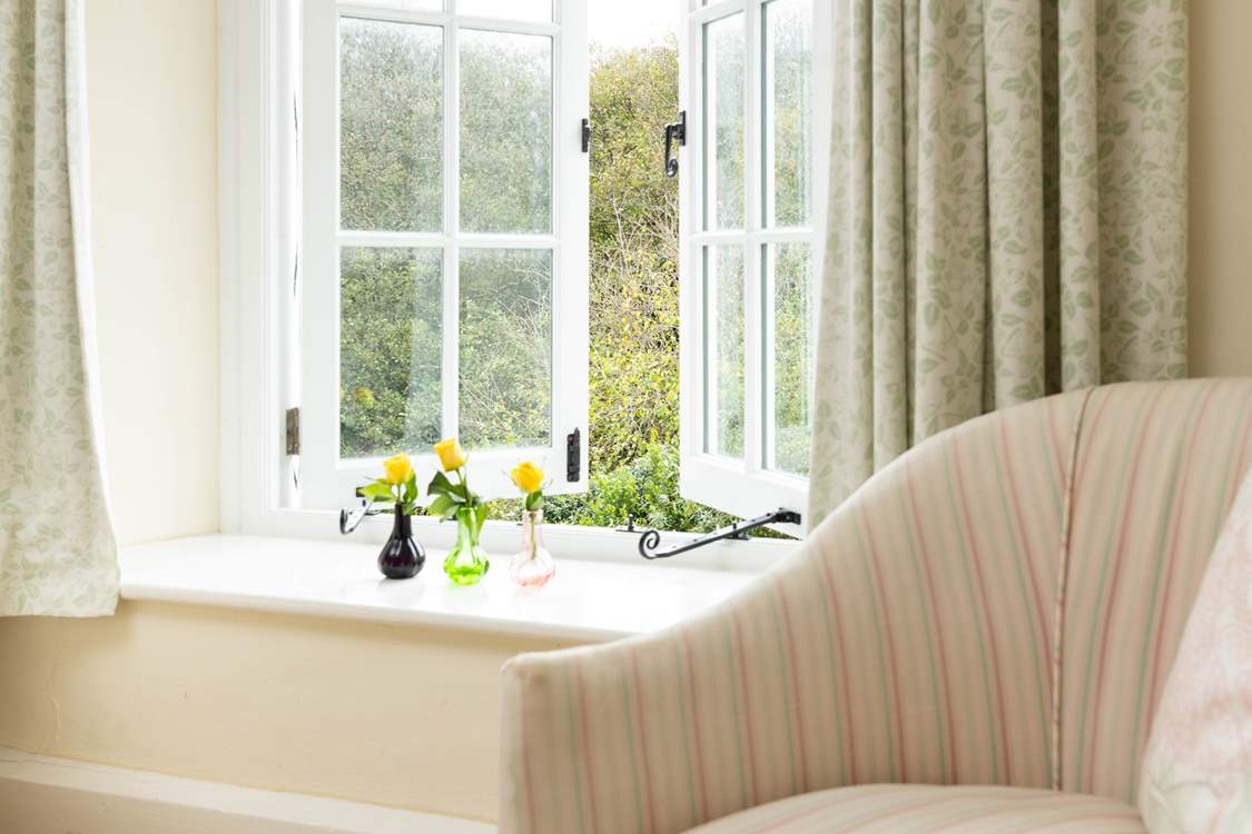 This room offers the perfect spot to break away and day dream out of the window.