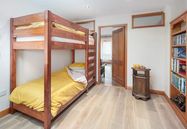 Bedroom two, with full size bunk-beds. Weavers Rest is ideal for friends and small families. 