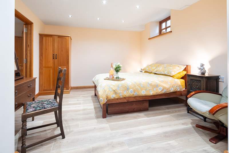 Spacious, hushed double room with en suite WC. 