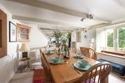 Enjoy long meals around the formal dining table. 