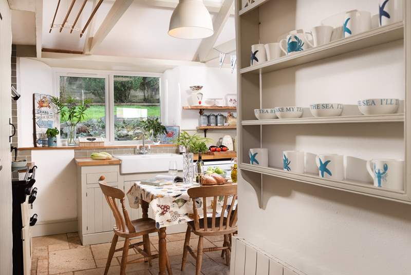 Touches of the seaside can be found throughout this lovely cottage. 
