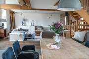 The open plan design is just perfect for holiday get togethers away from it all.