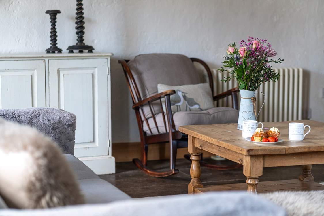 Take time out with a pot of tea and relax on the large comfortable sofas.