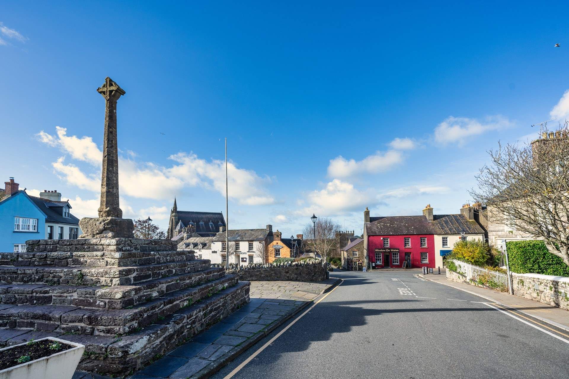 Window on Wales is one of many popular shops in St Davids - it's the red shop next to the access to the cathedral. Local boat trips may be booked from here.