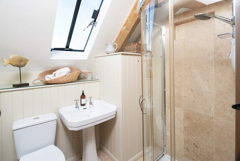 Perfect for some holiday pampering. The shower-room is conveniently placed next to the family bedroom.