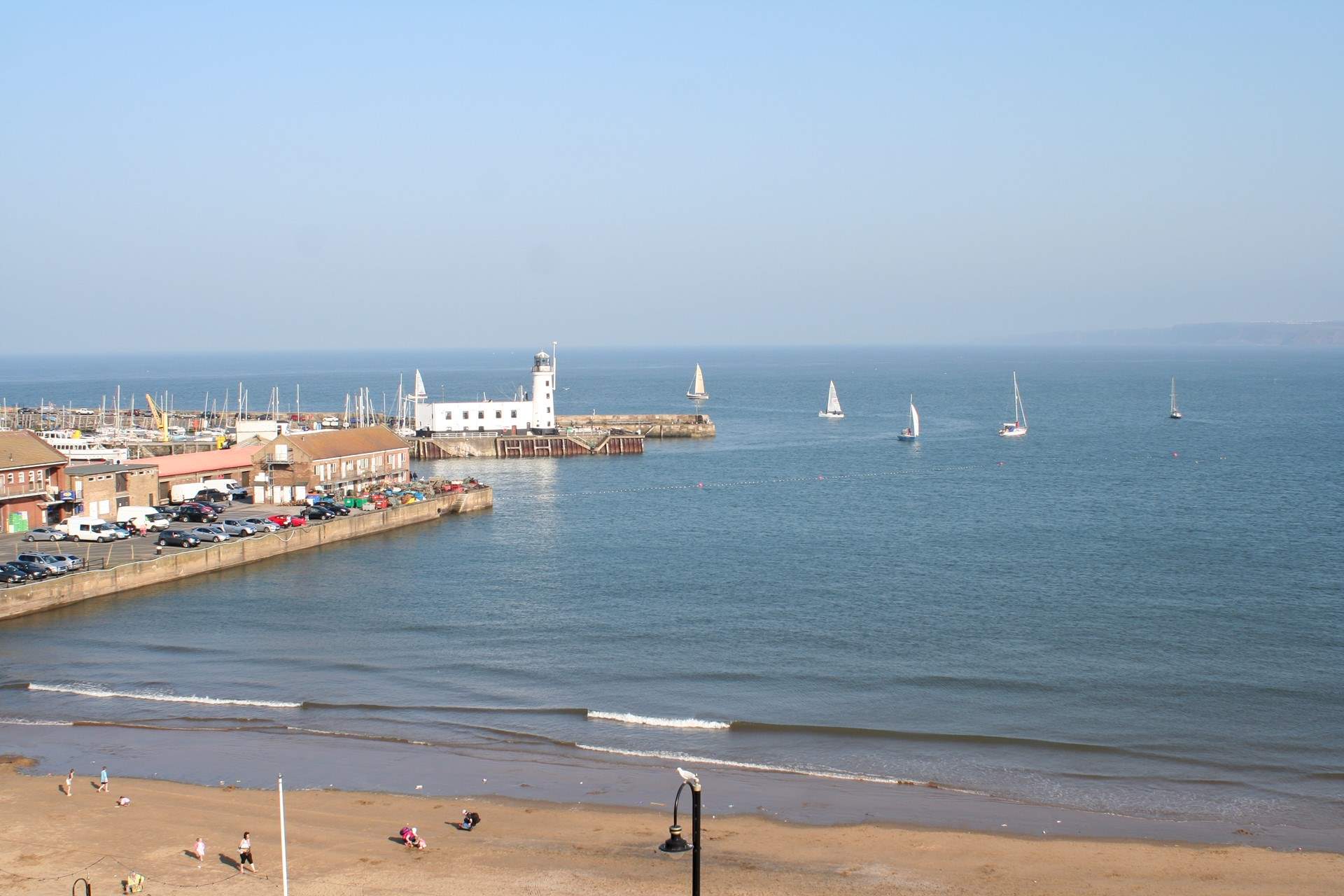 The south beach is perfect for sunbathing or a paddle in the sea.