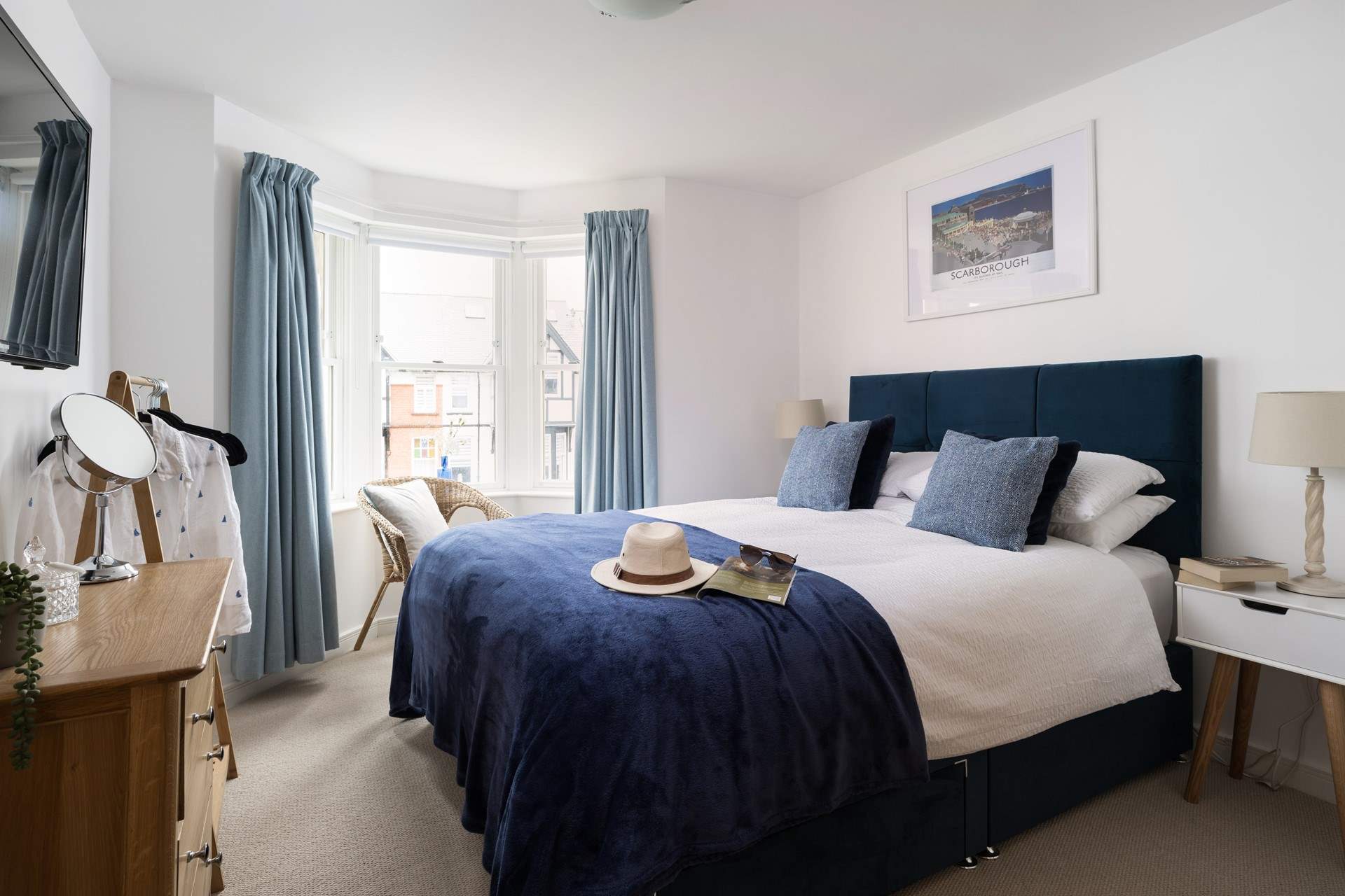 The spacious main bedroom.