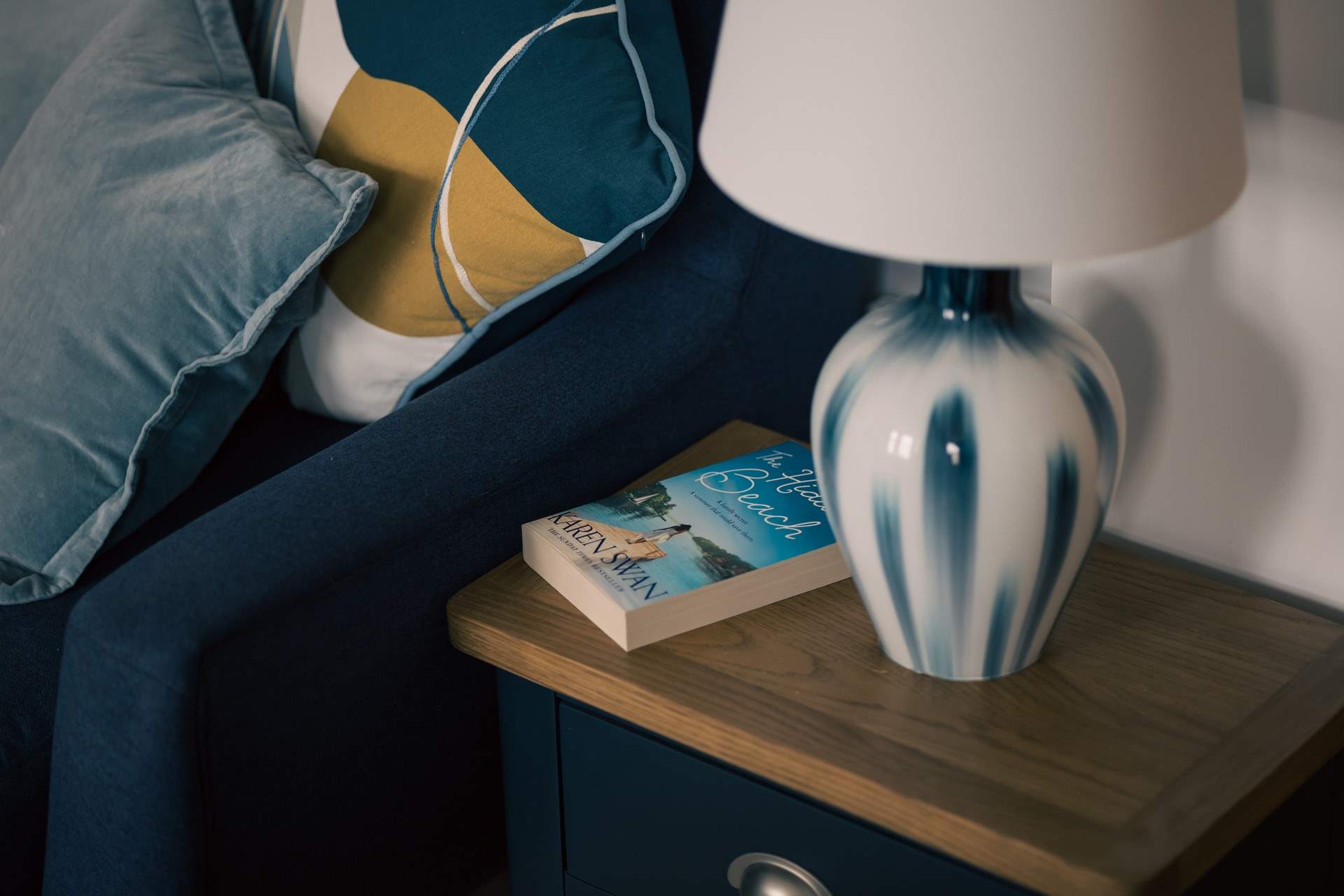 Sit back on the comfy sofa with a good book.