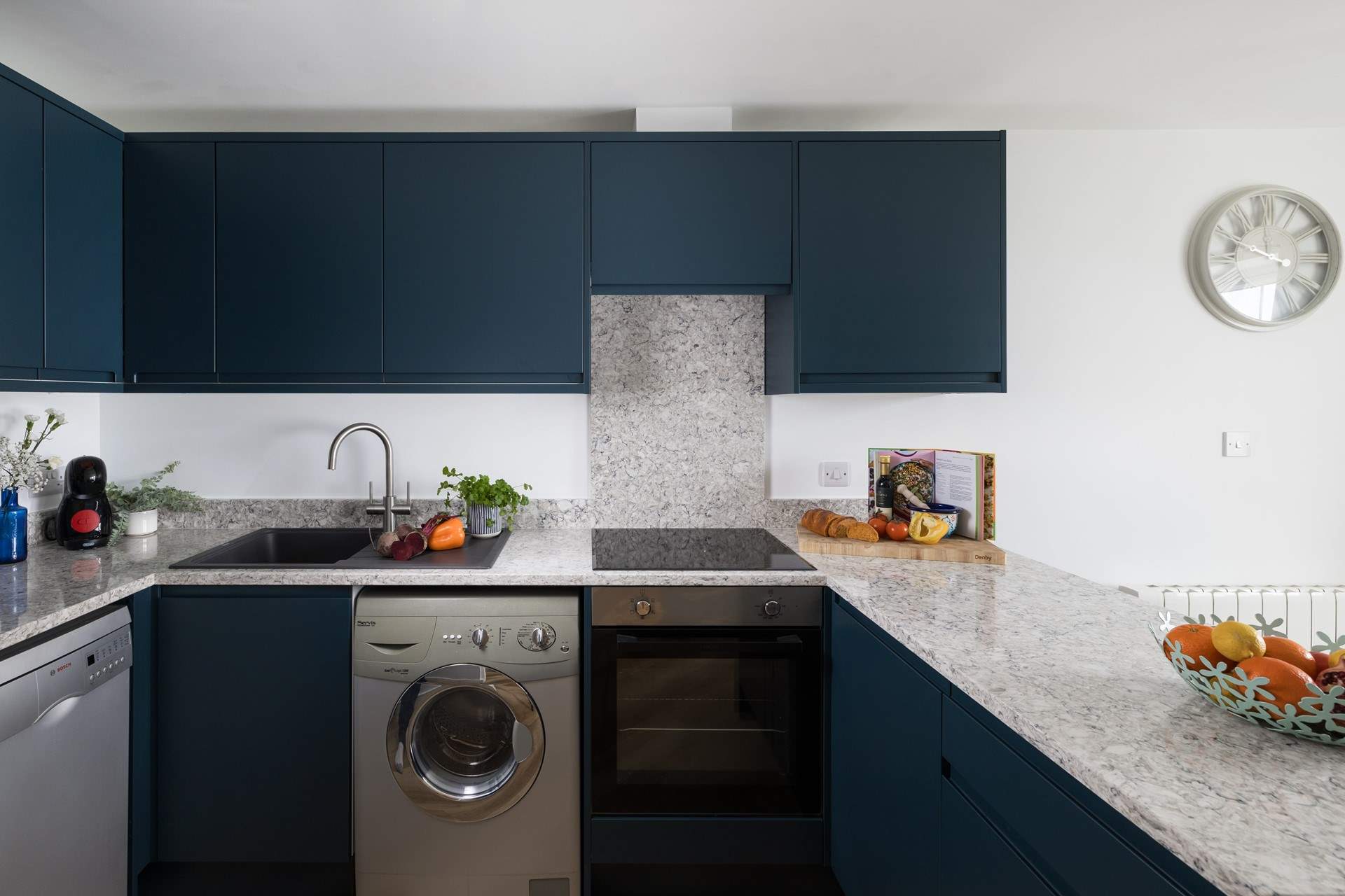 There's a contemporary kitchen, just the place to cook up some local delicacies.