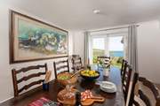 A beautifully appointed dining space.