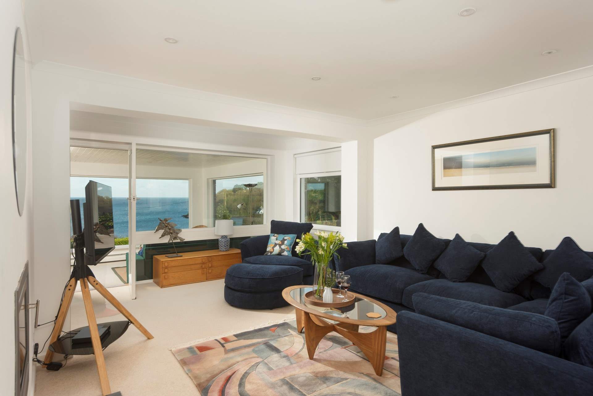 Stylish interiors and Smart TV, so wind down after a busy day exploring the cove.