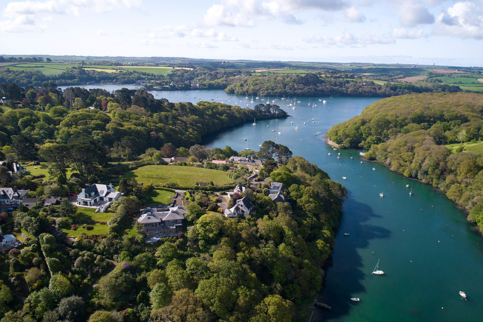 The Helford River is one of the few rivers in the UK, lined with magnificent oaks.