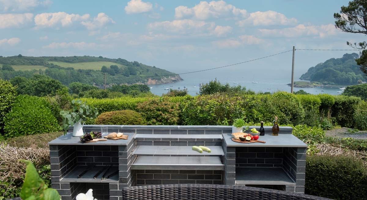 A barbecue with a view of the sea... yes please.