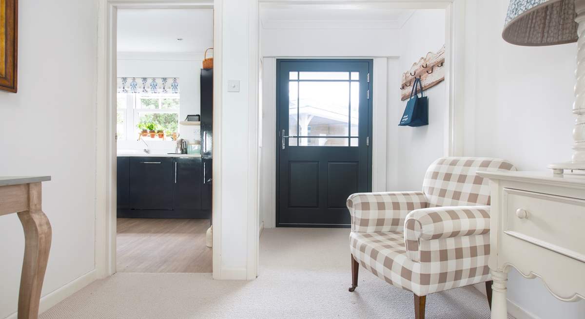 The large welcoming entrance hall to Tamarisk House.