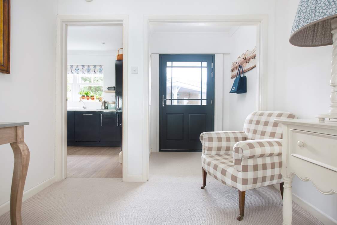 The large welcoming entrance hall to Tamarisk House.
