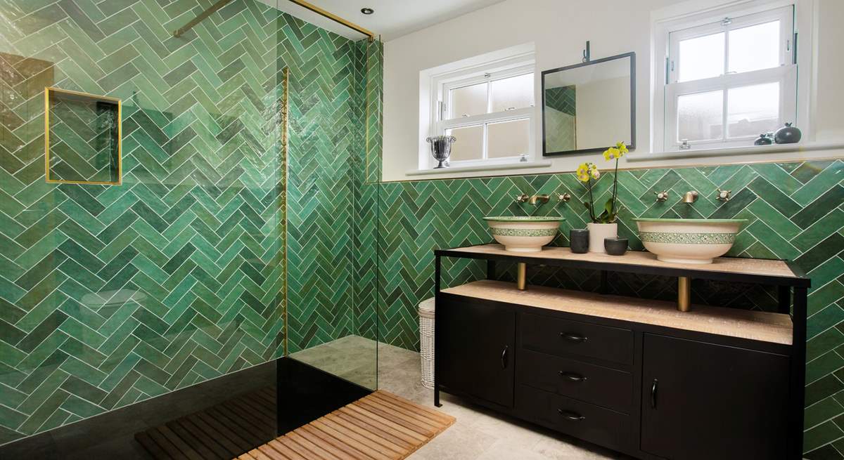 The walk in shower in the wet-room is a wonderful feature as are the double wash-basins.