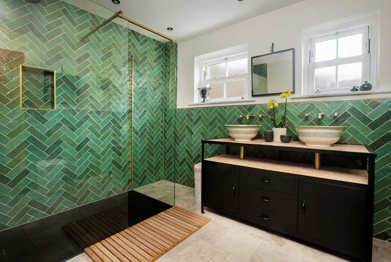 The walk in shower in the wet-room is a wonderful feature as are the double wash-basins.