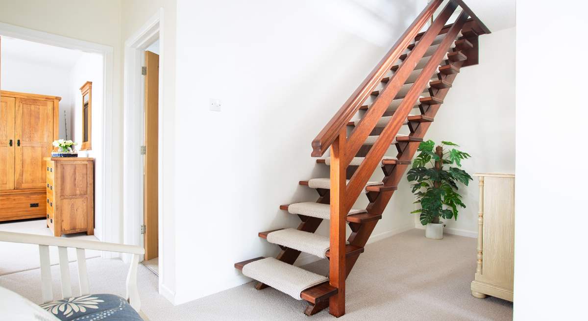 The stairs lead down to the lower ground floor.