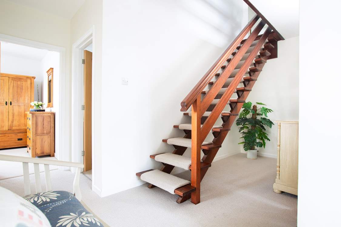 The stairs lead down to the lower ground floor.