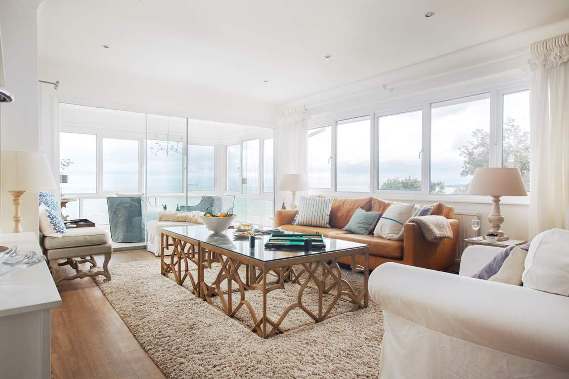 Welcome to Tamarisk House where the open plan living space has stunning views over the Solent.