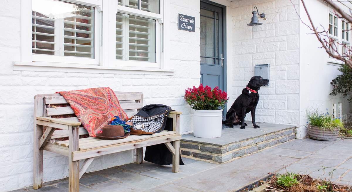 Tamarisk House welcomes very well behaved dogs who like a large garden with the smell of the sea and direct access to a sandy beach for ball games.