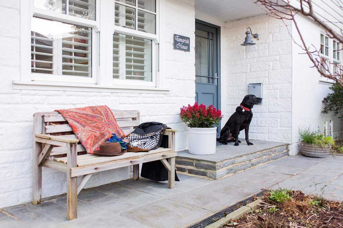 Tamarisk House welcomes very well behaved dogs who like a large garden with the smell of the sea and direct access to a sandy beach for ball games.