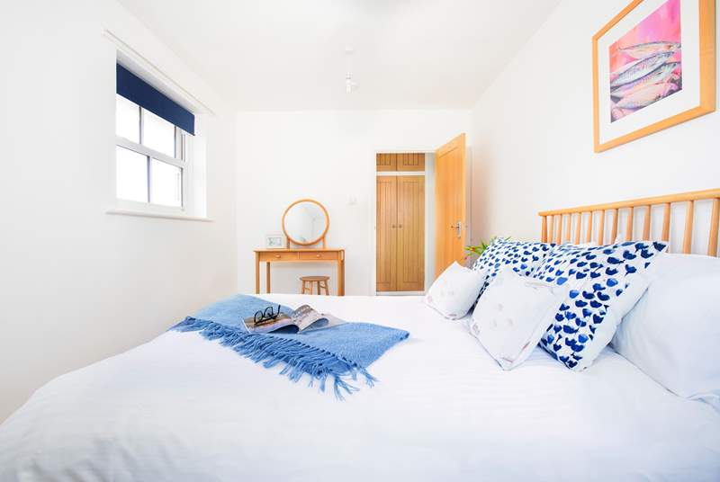 The stylish second bedroom can also be found on the ground floor.