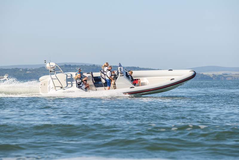 Hamble Rib Charters can be booked for trips.