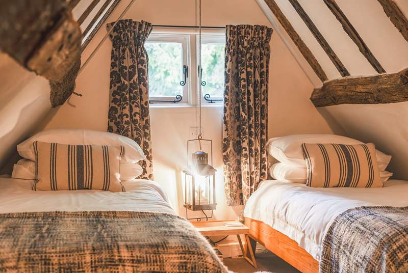 Once inside this room is cosy and delightful.