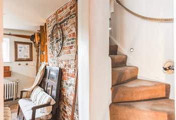 The character stairs wind up the bedrooms, typical for this age of cottage they may not suit those with mobility issues.