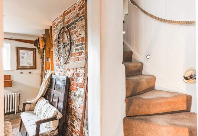 The character stairs wind up the bedrooms, typical for this age of cottage they may not suit those with mobility issues.