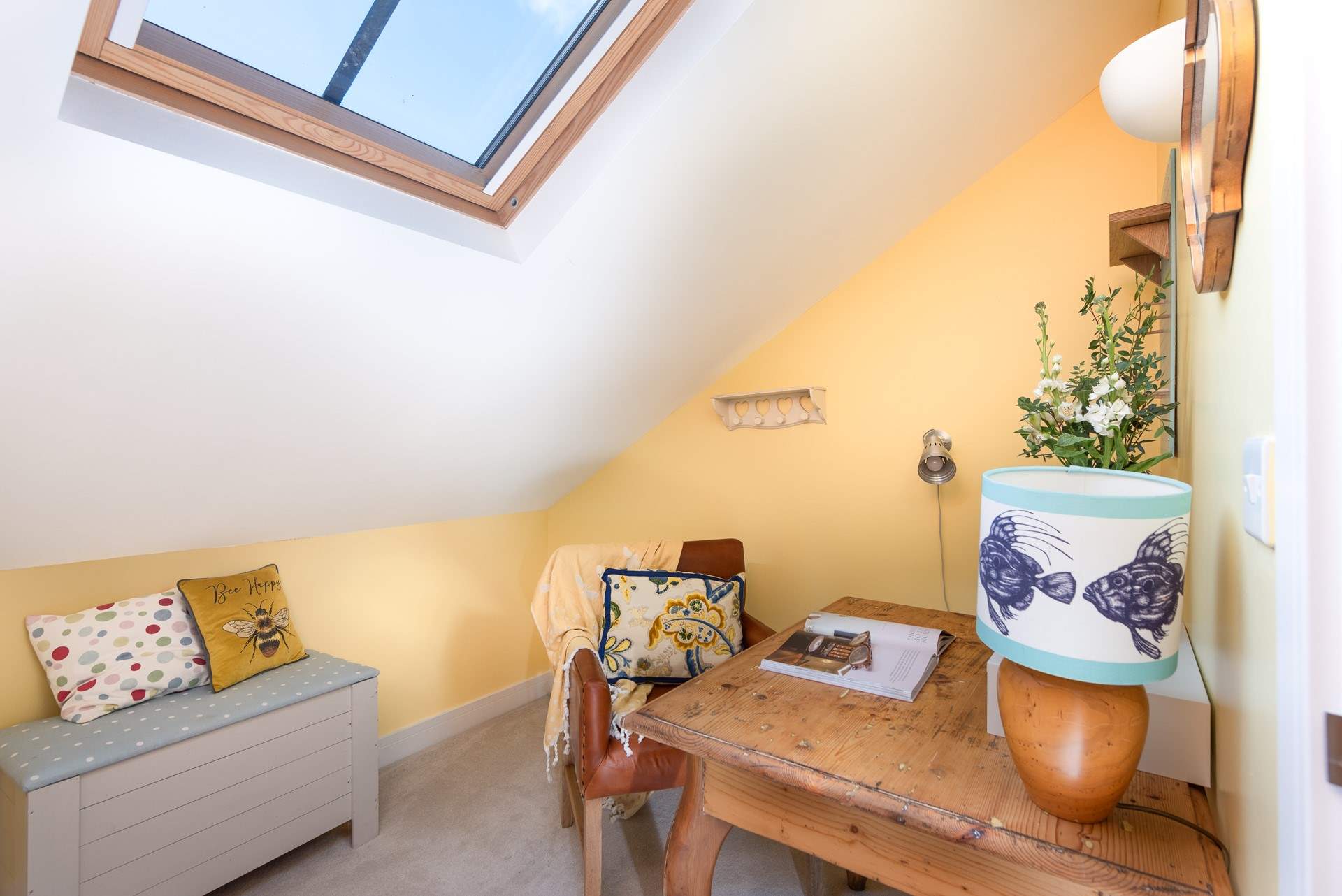 The little study is ideal for those who might need to catch up on some work.